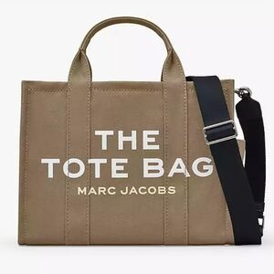 Marc Jacobs THE TOTE Bag, Size Medium in Slate Green Canvas